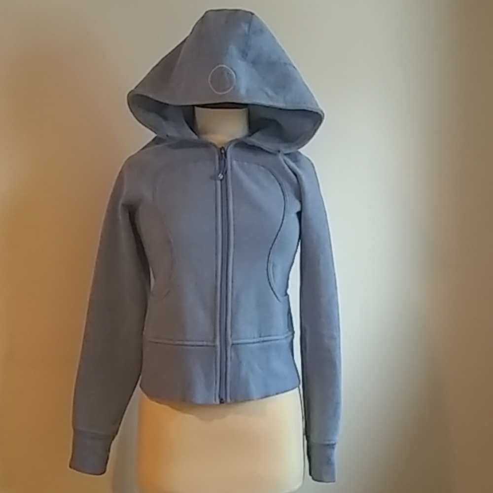 Lululemon Zip-up Hooded Sweatshirt Medium Blue